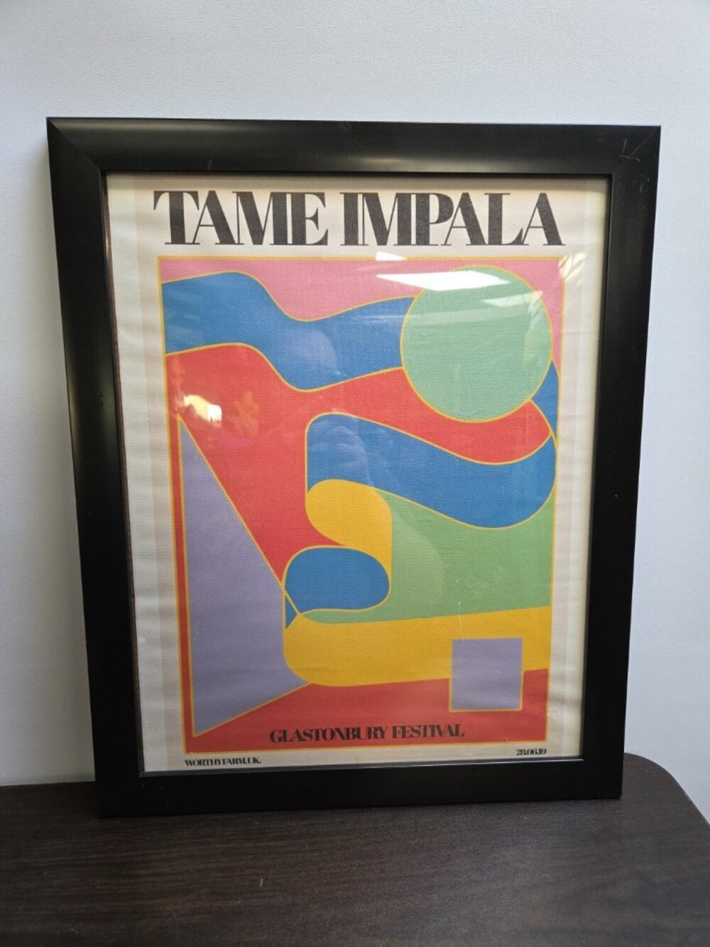 TAME IMPALA Glastonbury Festival Canvas Framed 15''x19' 'Concert Poster 2019 Art